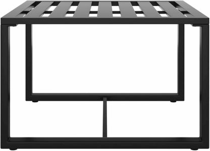 LAPOOH 3-Piece Garden Bench Set with Cushions Made of Aluminium, Anthracite, Garden Lounge, Outdoor Lounge Set, Garden Furniture 318307 - QUORE