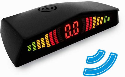Parkeersensoren Set – Parkeerhulp – Achteruitrijsensoren – Parkeerassistent – Inparkeersysteem – Detectiebereik 2,5 m tot 30 cm – Draadloos Led/Lcd-Display
