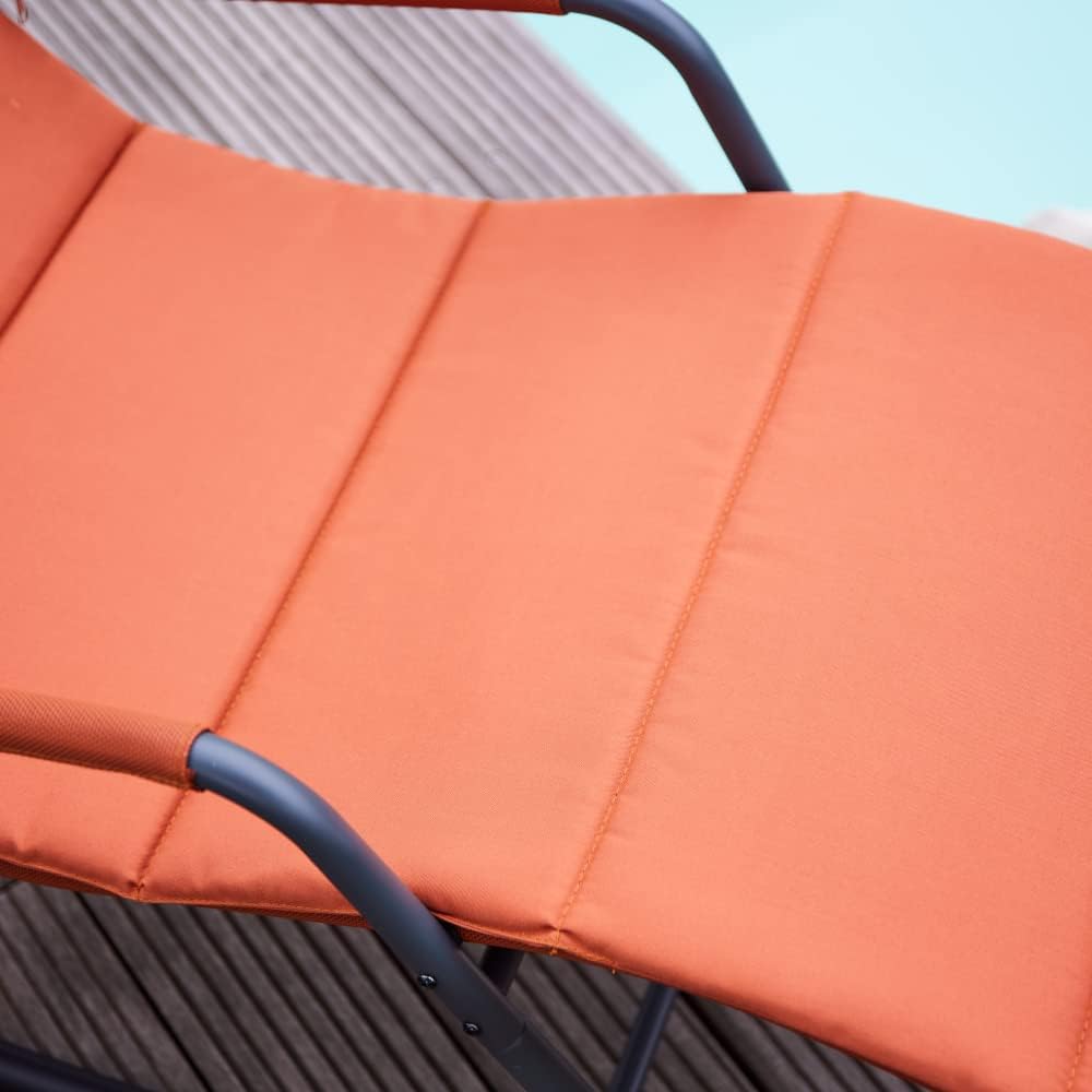 Siena Garden Relax ligstoel in rood