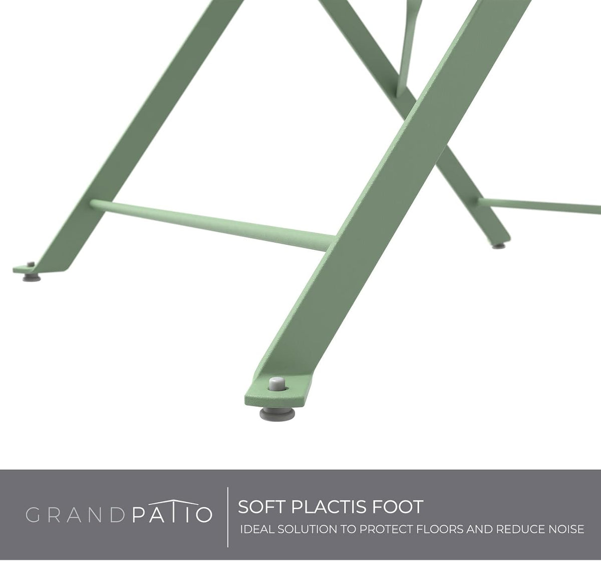Grand patio Bistro Set 3-delig, tuinmeubelset, zitgroep, 2 stoelen en 1 tafel, inklapbaar, balkonset voor binnenplaats, tuin, buiten (groen)
