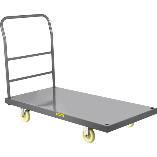Plateauwagen – Platformwagen – Transportwagen – Steekwagen – Magazijnwagen – Tot 907 Kg Draagvermogen – Laadvlak 1200 X 610 Mm