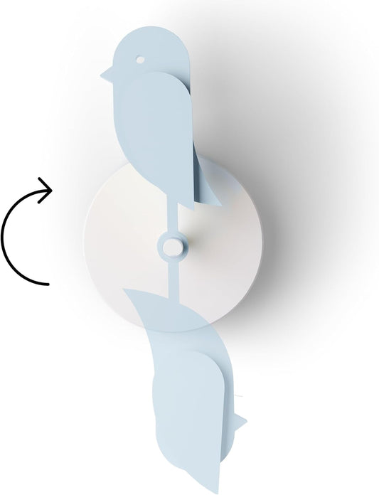 Birdie 2.0 Design CO2-monitor voor binnenshuis, luchtkwaliteitsmeter voor thuis en op kantoor, bevordert geestelijke en lichamelijke gezondheid (Glacier)