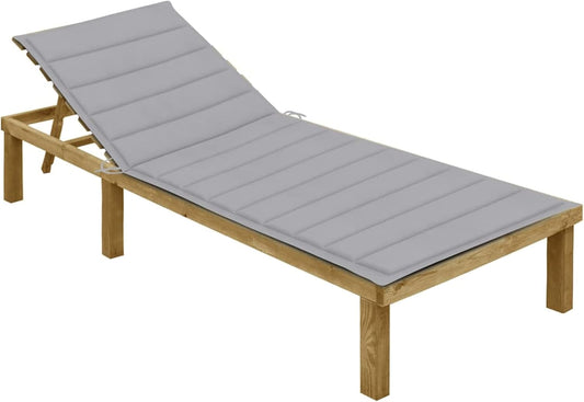 Houten Ligstoel Buiten – Tuinstoel – Lounger – Relaxstoel – Ligbed – Verstelbare Rugleuning – Weerbestendig Grenenhout
