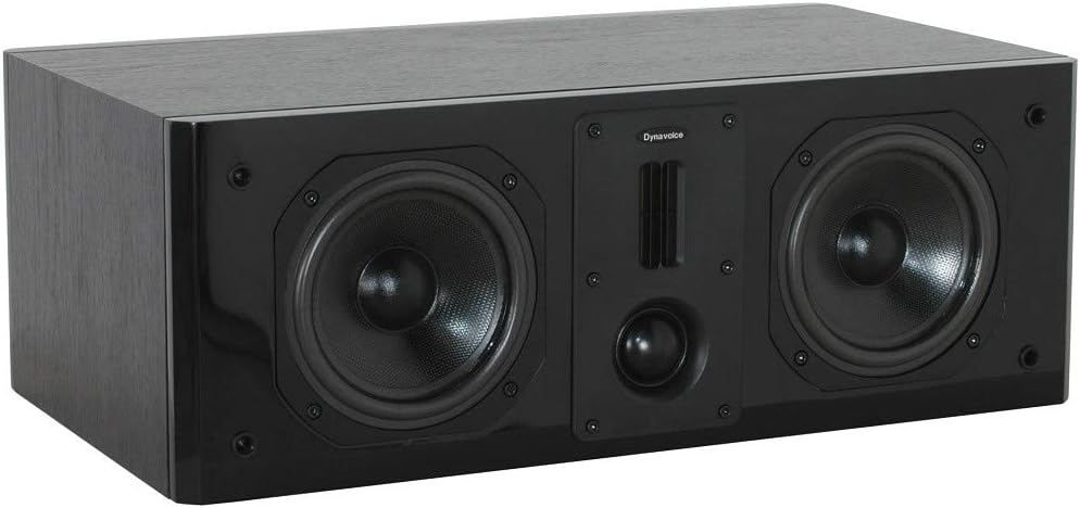 Dynavoice Definition DC-5 Center Luidspreker 3-Weg Home Cinema | 125W RMS | 36-32000 Hz | Hoogglans Zwart Front, Mat Zwart Behuizing, Afneembare Zwarte Stoffen Grille | GEEN Bluetooth