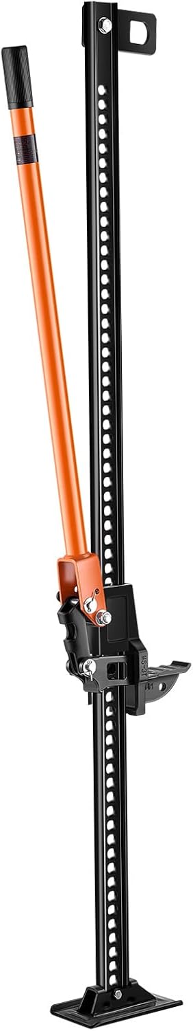 VEVOR Farm Jack, 152,5 cm Utility High Lift Boerderij Jack, 3,18 Ton Capaciteit Ratcheting Off Road Utility Jacks, Heavy Duty Hefkrikken met 130,1-1380 mm hefbereik voor tractor, vrachtwagen, SUV