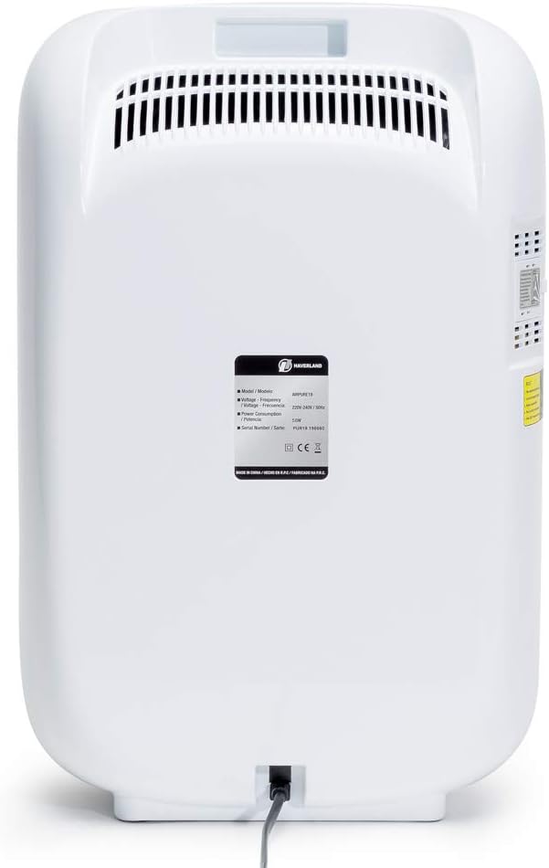 Luchtreiniger – Luchtzuiveraar, Luchtfilter, Luchtzuiveringsapparaat, Ionisator – Voor Ruimtes Tot 80 M² – 5-Traps Filtering Met True HEPA – Stil 16-45 dB Met Nachtmodus