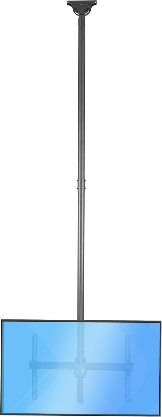Plafondbeugel Voor Flatscreen Tv – Tv Plafondbeugel – Tv Beugel – Tv Houder – Tv Ophangbeugel – 32 Tot 75 Inch – Verstelbare Stang 2,5 Tot 2,9 M