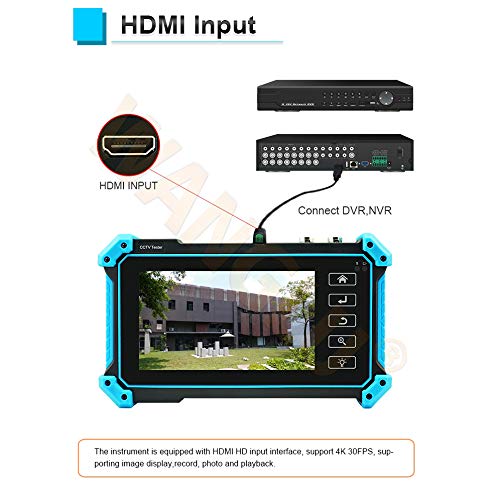CCTV Tester Monitor 5 Inch Touchscreen IP AHD TVI CVI Camera Tester Analoge Camera Test Ondersteuning POE WIFI PTZ 1080 P H.265 IPC-5100 Plus