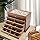OUKANING 6 Layers Jewelry Box Wooden Vintage Jewelry Box with Drawers, High Quality Hinges and Refined Handles, Freestanding Jewelry Box, Gift (Brown) - QUORE