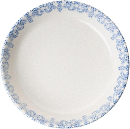 27-delige dinerset, 100% porselein, blauw en wit, inclusief serviesborden, kommen, dessertborden, vaatwasser- en magnetronbestendig, elegante eetervaring
