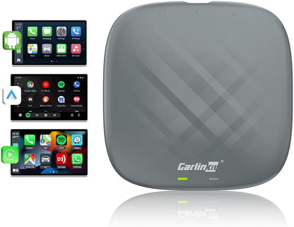 CarlinKit Multimedia 3 in1 AIBox Android 13.0 Systeem Draadloze CarPlay Adapter, voor Auto's met Wired CarPlay/Android Auto, Ondersteuning Netflix YouTube ect