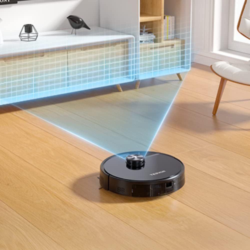 Robotstofzuiger – Stofzuigrobot – Zuigrobot – Dweilrobot – LiDAR Robotstofzuiger – 2200 Pa Zuigkracht – 120 Minuten Batterijduur