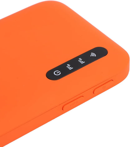 5G WiFi6 Mobiele Hotspot-router, Dual-band High-speed Mobiel Hotspot-apparaat met SIM-kaartsleuf en Hot-swappable Ondersteuning 16 Apparaten 6100 MAh Draagbaar WiFi-apparaat