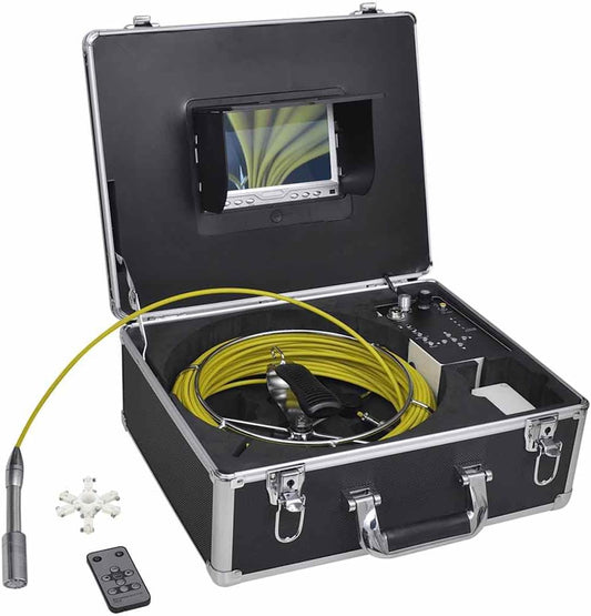 Inspectiecamera – Rioolcamera – Endoscoop – Pijpencamera – Buizenscanner – Waterdichte Camera – 30 Meter Glasvezelkabel – DVR Opnamefunctie
