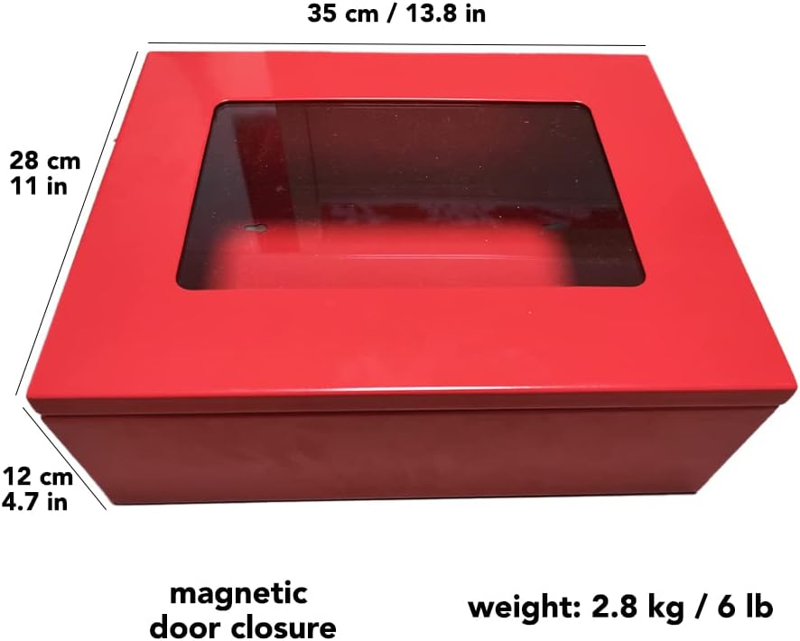 Brandtrapladder 2 verdiepingen 4m met kast - Wandgemonteerde brandtrapladder voor thuis - Inclusief ladder met twee verdiepingen en branddeken