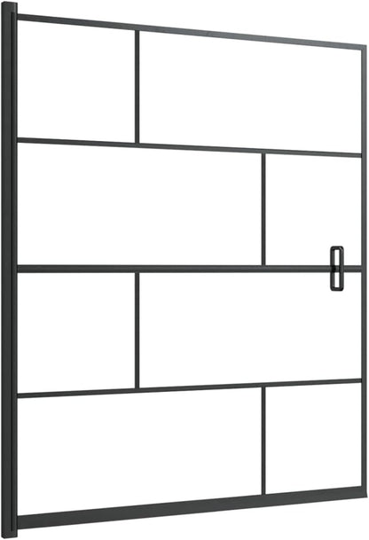 Douchecabine – Douchewand – Douchecabine Veiligheidsglas – Douche Unit – Douchebak – 116 x 140 cm – Gehard ESG Glas Zwart