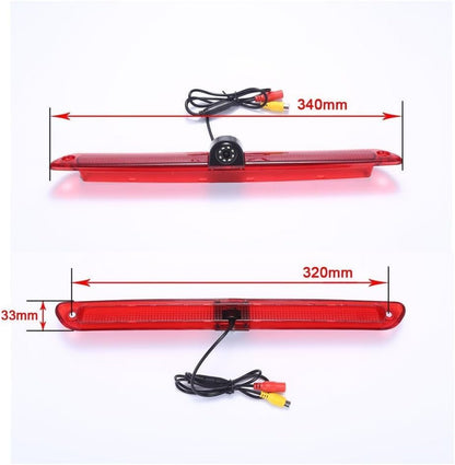 HD IP68 170° Auto Transporter parkeerhulp remlicht achteruitrijcamera met hoek instelbaar, vervanging voor Mercedes Benz Sprinter W906/V W Crafter Caravelle (achteruitrijcamera + 4,3 inch monitor)