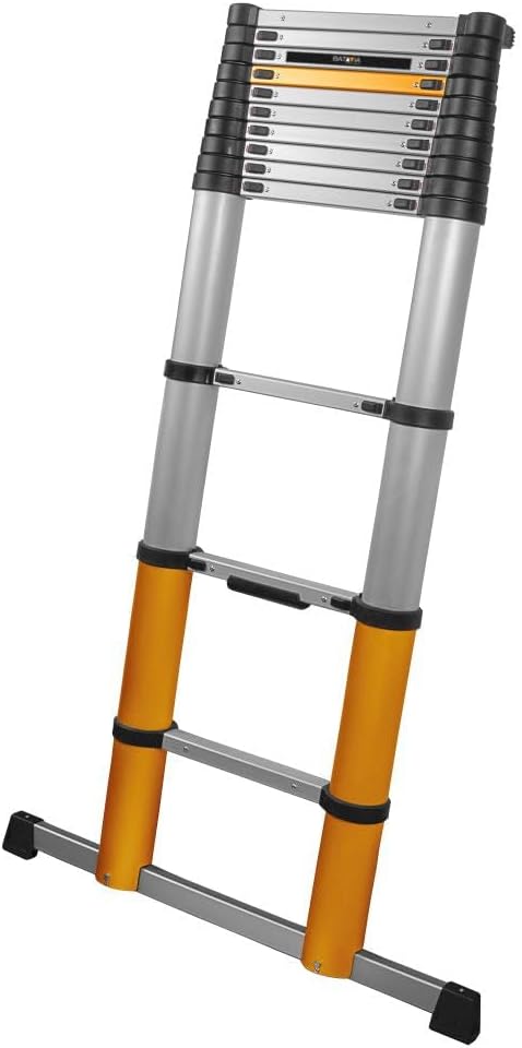 Batavia 7063088 aluminium telescopische ladder, werkhoogte (max. 4,6 m 3-kleurig 15,3 kg.