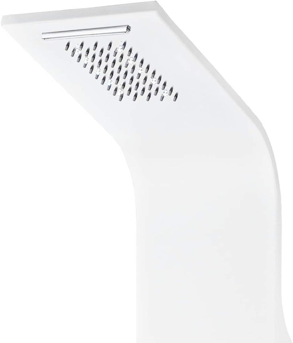 Douchepaneel – Douchekolom – Regendouche – Massagejets – Handdouche – Aluminium – 130 cm Hoog – LED Verlichting