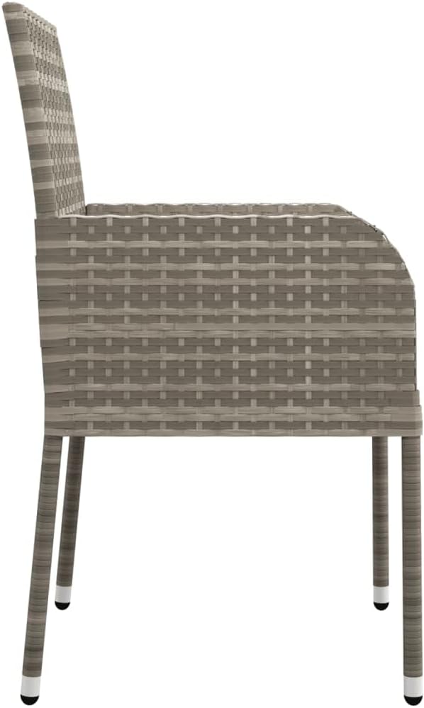 2 stuks synthetische rotan tuinstoelen voor buiten, robuuste meubels, stabiele structuur van gepoedercoat staal, comfortabel en duurzaam, 2 stuks - QUORE