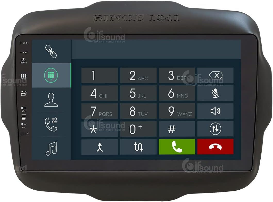 Specifieke autoradio voor Jeep Renegade Android GPS Bluetooth WiFi USB DAB+ Touchscreen 9" 8core Carplay AndroidAuto