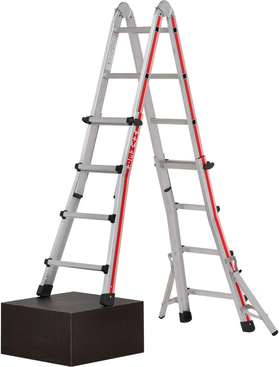 Hymer Telescopische ladder, aantal sporten 4 x 4