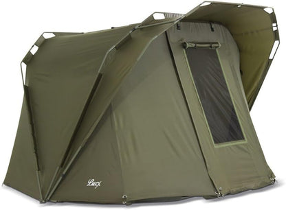 Lucx® Coon Karpertent voor 2 personen, vistent bivvy tent voor 1 tot 2 personen, Carp Dome, 10.000 mm
