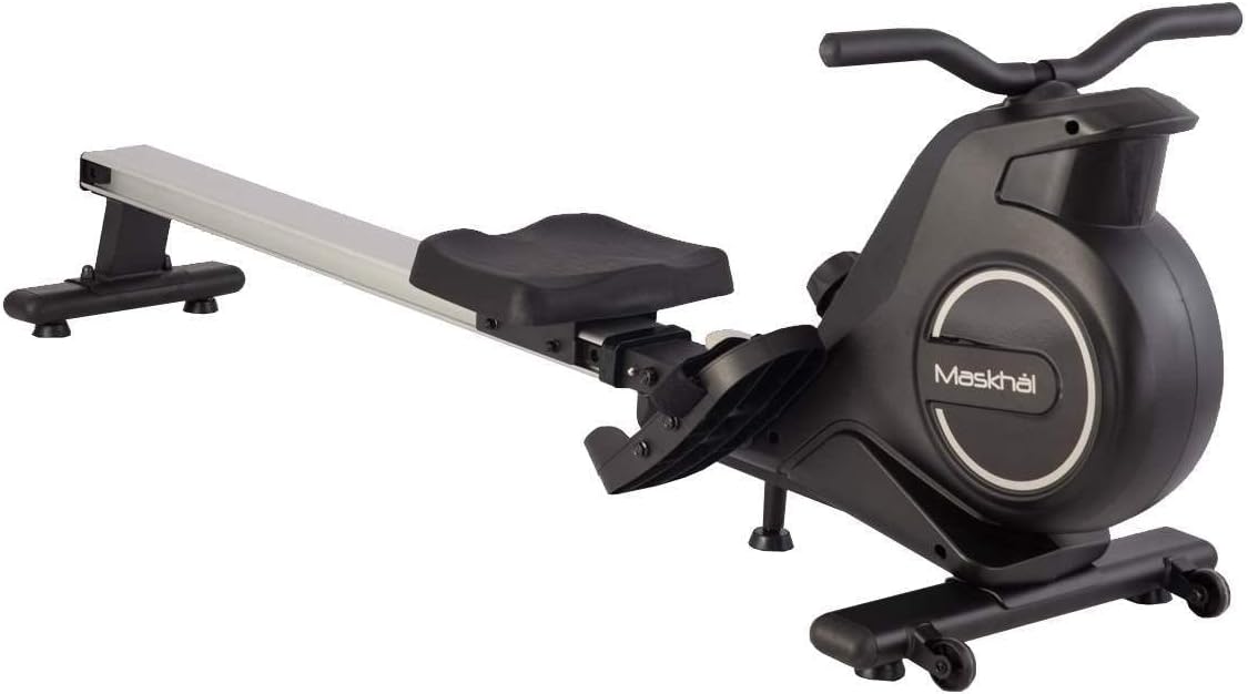 Home Rowing Machine MK270, Rowing Training at Home or Gym, 8 Resistance Levels, LCD Console, Bluetooth Connection to Mobile Phone or Tablet. - QUORE
