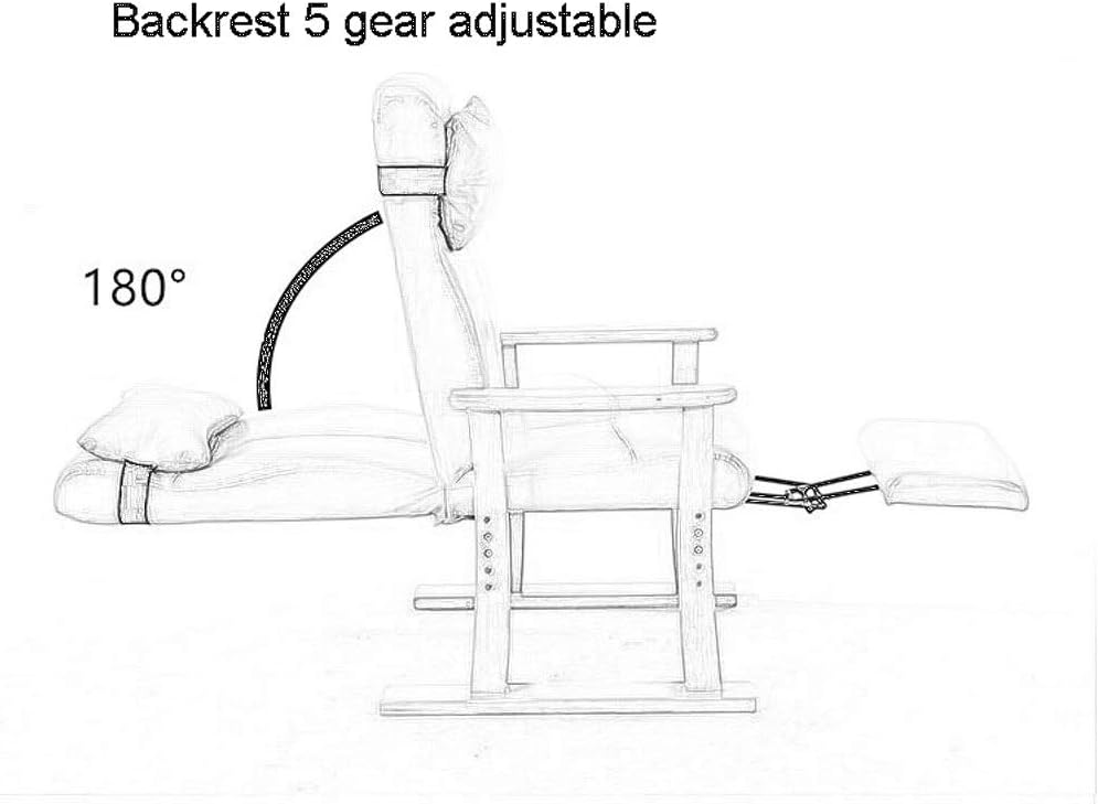 Fauteuil – Loungestoel – Relaxstoel – Zithoekstoel – Relaxfauteuil – Verstelbare Rugleuning – Zitting Natuurlijk Linnen