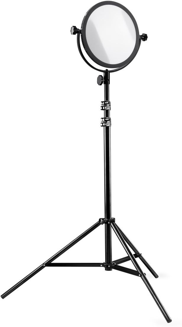 Walimex Pro LED Round 300 verlichtingsset met statief (300 LED, 5600K daglicht, traploos dimbaar)
