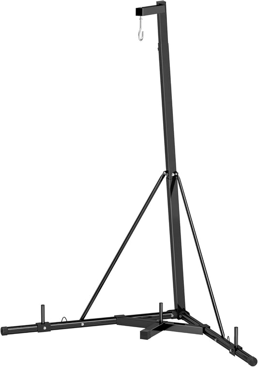 Vrijstaande Bokszakstandaard – Bokszakhouder – Bokszakstandaard – Punchingbag Standaard – Speedbag Stand – Verstelbare Hoogte 162-205 cm – Draagvermogen Tot 60 kg - QUORE