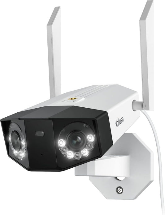 WiFi Camera – Beveiligingscamera – Bewakingscamera – IP Camera – Huisdiercamera – 4K Ultra HD Resolutie – 180° Dubbele Lens Breedbeeld