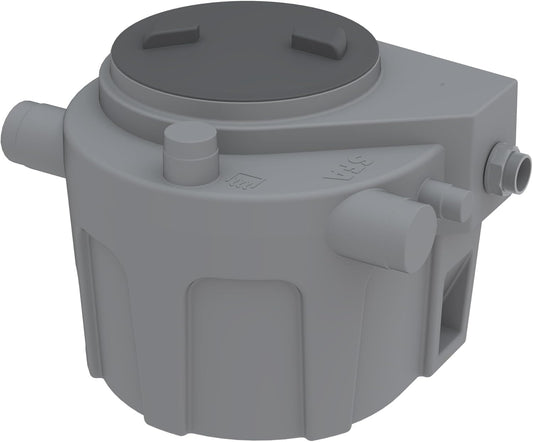 Hefstation voor grijswater en regenwater – Opvoerstation – Pompstation – Afvoerstation – Ingraafbare pompinstallatie – 4 ingangen – Automatische vlotter