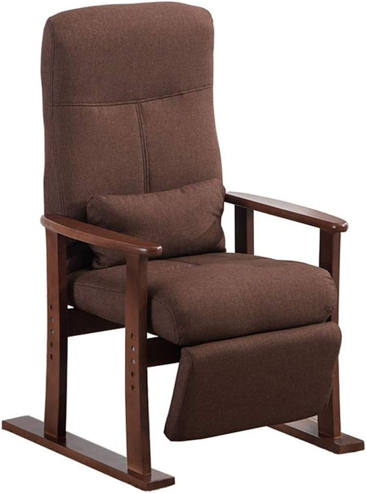 Fauteuil – Loungestoel – Relaxstoel – Zithoekstoel – Relaxfauteuil – Verstelbare Rugleuning – Zitting Natuurlijk Linnen
