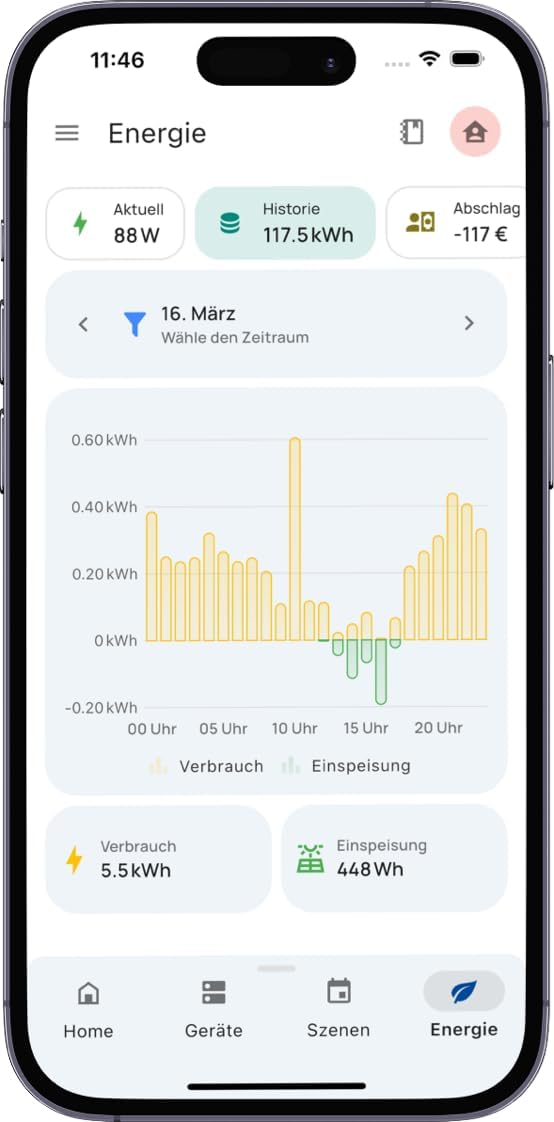 everHome EcoTracker IR - elektriciteitsmeter EHZ uitlezen - leeskop smartmeter - incl. app