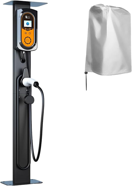Universele Wallbox Standaard, Wallbox Standaard - Weerbestendige Standaard, Standaardmontagepaal Met Regenbescherming, Standaard voor Wallbox Laadstations voor Elektrische Auto's