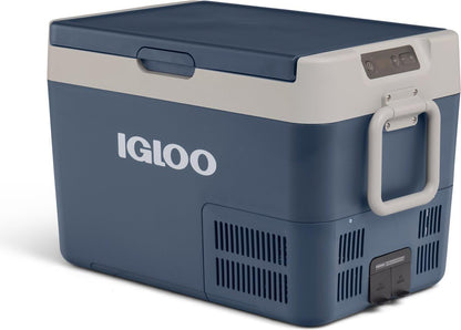 IGLOO ICF32 Draagbare compressor-koelbox, 32 l, 12/24 V, 230 V, elektrische koelbox, -18 °C tot 20 °C, mini-koelkast, vriesbox voor camping, auto