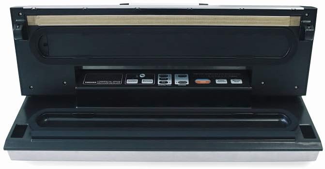 Maxxo VM Master Professionele vacuümmachine, 25 l/min, 350 W, automatisch, geschikt voor levensmiddelen, dubbel lassen van roestvrij staal, rolbreedte tot 40 cm