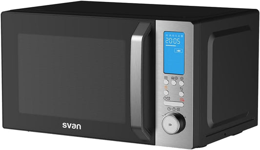 Svan Magnetron, 26 liter, vrije installatie, convectie, zwart, SVMW270CVN, 900 W, 20 programma's, ontdooimodus, binnencoating, eenvoudige reiniging, timer 95 min.