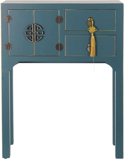 DRW Console sparren 63 x 26 x 83 Oosters blauw