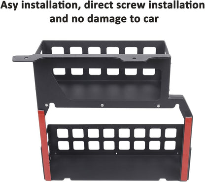 Car Trunk Opbergmand Organizer & Side Cargo Rack Organizer Modulair Compatibel met Defender 110 2020-2024 Auto Achterdeur Opvouwbare Tafel Achterklep Tafel (Opbergmand Organizer-A)
