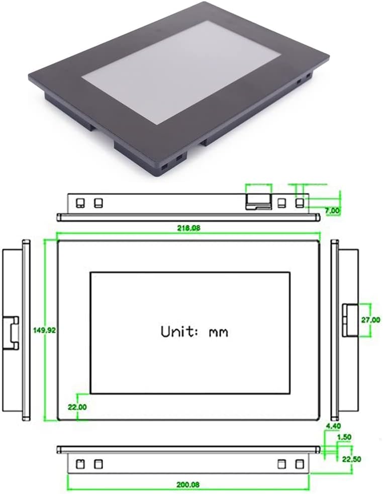 7,0 inch Nextion Enhanced HMI Intelligent Smart USART UART Seriële TFT LCD-module display capacitief multi-touch paneel met helling