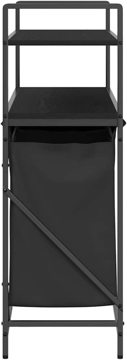 Wasmand – Wasbak – Wasbox – Sorteerbak – Laundry Basket – 3 Compartimenten – Stevig Stalen Frame Met Houten Planken