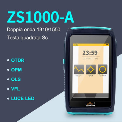 Signal Fire Multifunctionele OTDR optische reflectometer 80km, 5 in 1 vierkante kop SC dubbele golf 1310/1550 licht meting