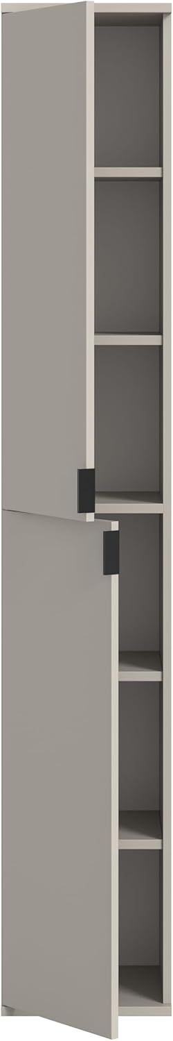 xonox.home - Hoge kast project X 30x193x34 cm in kasjmier imitatie - smalle multifunctionele kast - modern, ruimtebesparend en functioneel