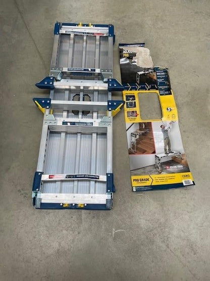 Werner 79023 Verstelbare Pro Werkplatform Werk & Toegang, Zilver, One Size