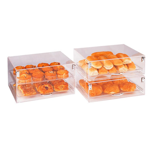Garcia de Pou 119.50 Acryl Taart Display Stapelbaar 2 Levels, 47 x 36 x 25,5 cm, Wit