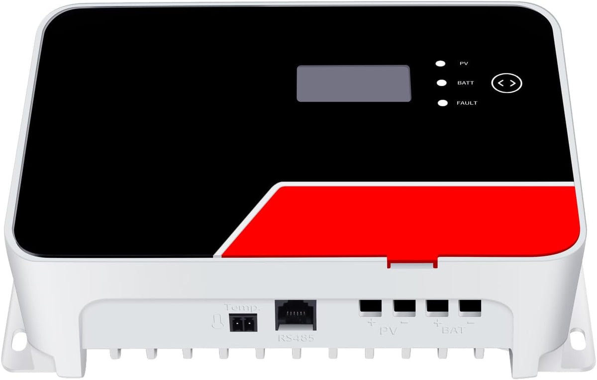 SolaMr 20A MPPT Zonne-Laadregelaar 12V/24V met LCD-scherm met Achtergrondverlichting en Ingebouwde Bluetooth voor verzegelde/Gel/open Lithium/gebruikergedefinieerde batterijen-MS2420N