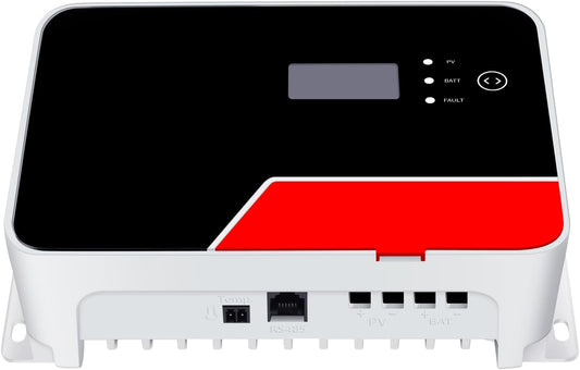 SolaMr 20A MPPT Zonne-Laadregelaar 12V/24V met LCD-scherm met Achtergrondverlichting en Ingebouwde Bluetooth voor verzegelde/Gel/open Lithium/gebruikergedefinieerde batterijen-MS2420N