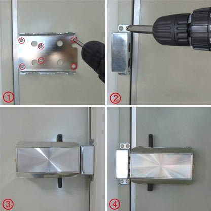 Afstandsbediening deurslot kit, sleutelloze ingang elektronisch slot, intelligente elektrische nachtschoot thuis met vier afstandsbedieningen, toegangscontrolesysteem voor thuis, hotel, appartement